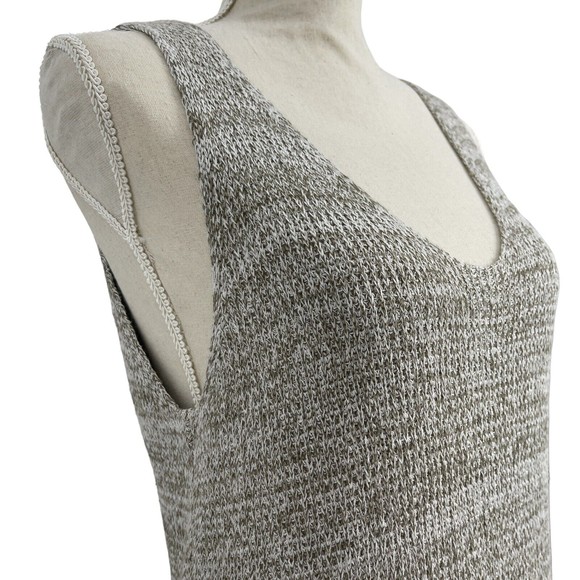 Susina Petite Womens Midi Sweater Dress Medium PM Sleeveless Marled Casual - Picture 5 of 7